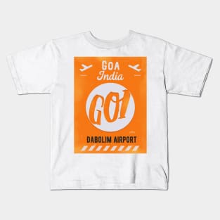 GOI GOA Airport Kids T-Shirt